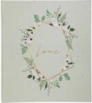  Exacompta esküvői album (29x32cm, 60lap, 300 fotó) fehér, levélmintás, Love (16118E)