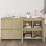 vidaXL Servante, 2 buc. , stejar sonoma, 70x41x75 cm, lemn prelucrat (3098091) Comoda