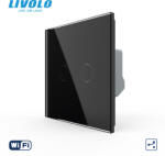 LIVOLO Intrerupator dublu cap scara cruce wireless cu touch Livolo serie noua (VL-FC2SR-2G-B)