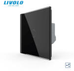 LIVOLO Intrerupator simplu cu touch cap scara cruce Livolo serie noua (VL-FC1S-2G-B)