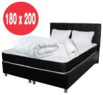  Set Saltea ortopedica, Praga 180x200x22 cm, cu plasa de arcuri tip Bonell, box spring system, fermitate medie, sistem de aerisire perimetral, Saltsib plus Pachet textile Avantaj cu 2 perne matlasate, 