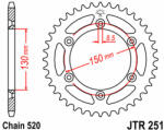 JT Sprockets JTR251.48 hátsó lánckerék acél JT Sprockets