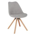  Scaun Bucatarie Si Dining material textil Gri/Lemn fag, SABRA