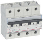 Legrand 408704 DX3 Kismegszakító. 4P, 100A, C karakterisztika, 10kA (408704)