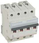 Legrand 403768 TX3 Kismegszakító. 4P, 6A, D karakterisztika, 6kA (403768)