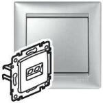 Legrand Valena 770247 Informatikai csatlakozóaljzat 2xRJ45 Cat6 UTP aluminium burkolattal keret nélkül (Legrand 770247) (770247)