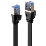 Lindy Cablu de retea RJ45 Cat. 6A U/FTP Flat 0.3m Negru, Lindy L47480 (L47480)