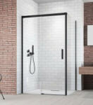 Radaway Idea Black KDJ 100 B zuhanykabin ajtó, átlátszó üveggel, fekete profilszín, balos 387040-54-01L (387040-54-01L)
