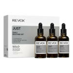 Revox - Pachet Cafeina Just Caffeine 5%, 30 ml + Acid hialuronic Just Hyaluronic Acid 5%, 30 ml + Just Squalane, 30 ml, Revox Serum 30 ml + 30 ml + 30 ml