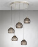 Reccagni Angelo Lustra moderna cu 5 pendule design italian 10003 fumuriu (RA-L.10003/5)