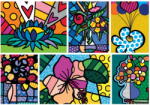 Bluebird Puzzle 90023 Romero Britto - Collage: Flowers - 2000 db-os puzzle (90023)
