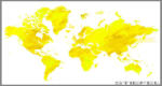 Stiefel Föld fali dekortérkép citromsárga színben keretezett kivitelben 140x100 (12700976T-L)