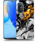 Picasee Husă transparentă din silicon pentru Huawei Nova 9 SE - Black Gold 2