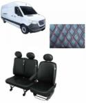 ALM Set huse scaune fata piele dedicate Mercedes Sprinter 2018-2025 3 locuri ( 2+1 ) Â® ALM (ALM SPR3-)
