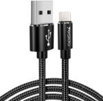  Cablu de date USB la Type-C, 2.4A, 1.2M, Yesido (CA-57) - Negru