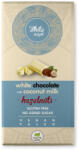 Health Market WHITE DELIGHT Kókusztejes fehér csokoládé egész mogyoróval, édesítőszerrel 80g