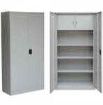 Plus Mobilier Fiset metalic ASAMBLAT Premium cu 3 rafturi si caseta 800x350x1800 mm (LxlxH), 60 kg/polita, PLUS gri Fiset metalic 2 3 60 kg 800x350x1800 (61004468) Dulap arhivare