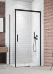 Radaway Idea Black KDJ 130 J zuhanykabin ajtó, átlátszó üveggel, fekete profilszín, jobbos 387043-54-01R (387043-54-01R)