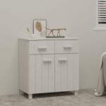 vidaXL Servantă „HAMAR, alb, 79x40x80 cm, lemn masiv de pin (340437) Comoda