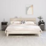 vidaXL Noptiere HAMAR, 2 buc, gri deschis, 40x35x62 cm, lemn masiv (340419)
