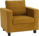 Mobikon Fotoliu tapiterie textil galben mustar Luana 87x78x85 cm (0000303464)