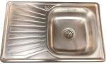 Inter Ceramic Кухненска мивка ICK 8050 PF L TAMPICO, алпака, дясна, със сифон, 80x50см (8050 PF L TAMPICO) Мивка за вграждане