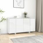 vidaXL Servantă, alb extralucios, 135x41x75 cm, PAL (809599) Comoda