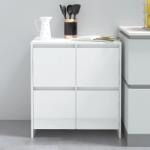 vidaXL Servantă, alb extralucios, 70x41x75 cm, PAL (809770) Comoda