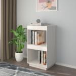 vidaXL Bibliotecă, alb, 40x30x71 cm, lemn masiv de pin (810840) Biblioteca