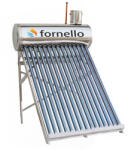 Fornello Panou solar nepresurizat Fornello pentru producere apa calda, cu rezervor inox 122 litri, 15 tuburi vidate si vas flotor 5 litri (solarnepresfornello15tub122l)