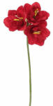 4-Home Amaryllis artificial, roșu închis, 54 cm