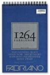 Fedrigoni 1264 200g A4 40lapos spirálkötött fekete rajztömb (19100652) - tintasziget