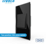 LIVOLO Intrerupator mecanic simplu cruce 2M, Standard italian Livolo (VL-FCMM10A-2BP-P9E)