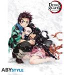 Abysse Corp Demon Slayer "Tanjiro & Nezuko Snow" 52x38 cm poszter (ABYDCO795)