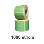 ZINTA Самозалепващи TH етикети ZINTA 58x43 мм, 1000 ет. / ролка, зелени (58X43X1000-TH-GREEN-REM)