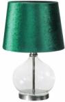Eurofirany Joy asztali lámpa bársony búrával Sötétzöld 25x25x40 cm
