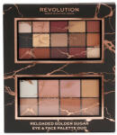 Makeup Revolution - Paleta farduri Makeup Revolution Golden Sugar Reloaded, 128 g Paleta fard de pleoape
