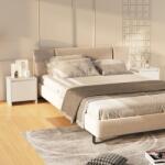vidaXL Noptiere, 2 buc. , alb extralucios, 45x34x44, 5 cm, PAL (809876)