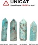  Obelisc Amazonit Druzy Mineral Natural 1 Varf - 86-102 x 20-25 x 18-24 mm - 1 Buc