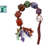  Talismana Protectie 7 Chakre Pietre Minerale Naturale Cub - 14-16 x 14-16 mm