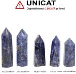  Obelisc Sodalit Mineral Natural 1 Varf - 69-92 x 25-28 x 23-26 mm - (XXL) - 1 Buc