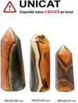  Obelisc Jasp Policrom Mineral Natural 1 Varf - 108-150 x 42-52 x 41-50 mm - (XXL) - 1 Buc