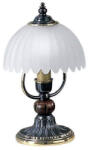Reccagni Angelo Veioza, Lampa de masa design italian din alama cu lemn 3610 (RA-P. 3610)