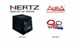 AURA AMP 1208 + Hertz DBA 200.3 Amplificatoare auto