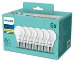 Philips A60 E27 8W 2700K 6x (P4090)