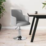 vidaXL Scaun de bar, gri deschis, material textil (339389)
