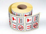 Label Print Etichete personalizate, FRAGILE Do not stack! , 100x100 mm, 1000 buc rola (06905631012501)