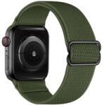 MYBANDZ Flexibil stofă curea de ceas Apple Watch 42-44-45mm khaki (APW423003)