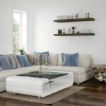 STILISTA Fali polc szett 2 db 70 cm fehér fény (40070363)
