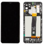 Samsung A336F Galaxy A33 5G Előlap keret+LCD Kijelző+Érintőüveg, Kék, Awesome Blue (GH82-28143C, GH82-28144C) Gyári, Service Pack